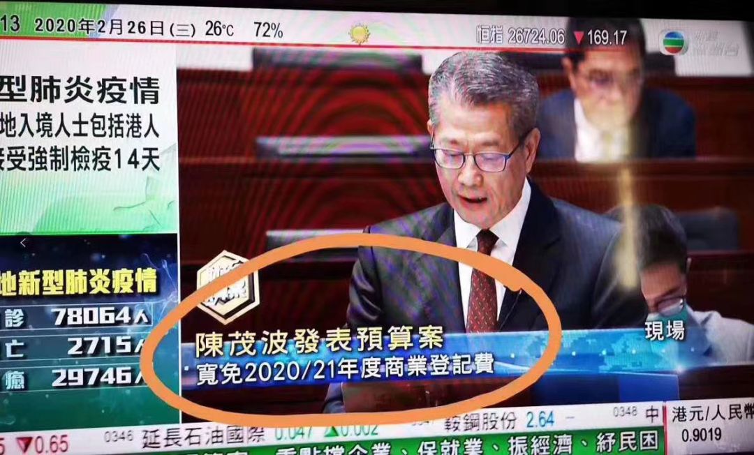 香港政府繼續(xù)寬免商業(yè)登記費(fèi)，香港公司注冊(cè)、公司年審直降2000元 