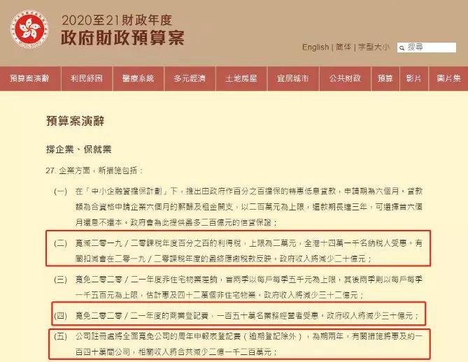 香港政府繼續(xù)寬免商業(yè)登記費(fèi)，香港公司注冊(cè)、公司年審直降2000元 